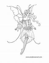Coloring Fairy Pages Elf Fairies Adult Adults Printable Amy Brown Sheets Dragons Books Book Woodland Grown Ups Dragon Drawings Mystical sketch template