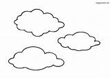 Wolken Wolke Nubes Ausmalbild Ausmalbilder Einfaches Cloudy Sheets Gesicht sketch template