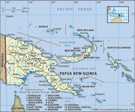 map  papua  guinea  geographical facts  papua  guinea