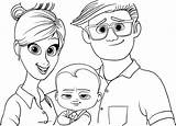Coloring Pages Baby Boss Parent Drawing Kids Dreamworks Getdrawings sketch template