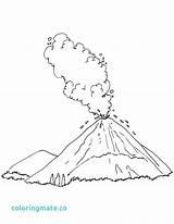 Coloring Pages Volcano Landforms Eruption Volcanic Plateau Drawing Nature Printable Kids Landform Getdrawings Getcolorings Color Template sketch template