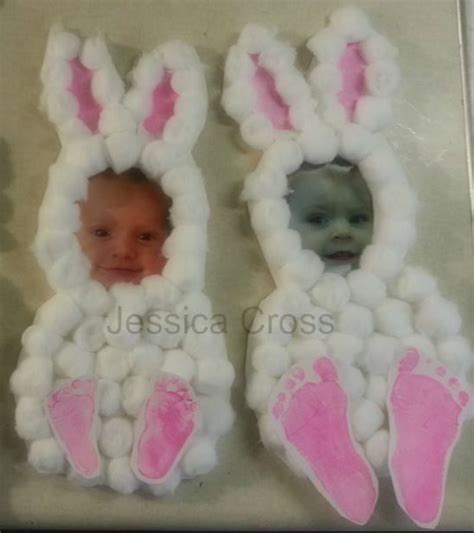 bunny craft  childrens foot prints  pictures bunny crafts