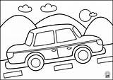 Coloring Transport Pages Kids Car1 Coloringpage sketch template