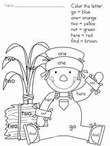 Coloring Pages Sight Color Word Words Letter Grade Printable Hidden Fall Yellow Kids Girl Arts Language Kindergarten Print Sheet First sketch template