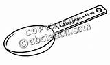 Measuring Clip Spoons Coloring Tablespoon Spoon Worksheet Abcteach Cup Worksheeto sketch template