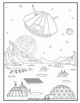 Malvorlage Raumschiff sketch template