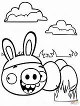 Coloring Pages Angry Easter Birds Bad Piggies Pig Bird Minions Colouring Cartoon Printable Minion Eggs Terence Clipart Cliparts Kids Pigs sketch template