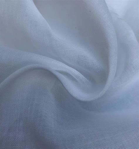 pfd white  cotton voile woven fabric   yard apc fabrics