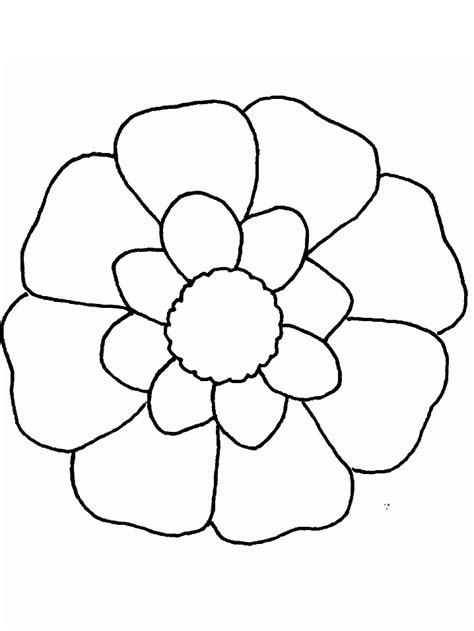 flower petals coloring pages coloring home