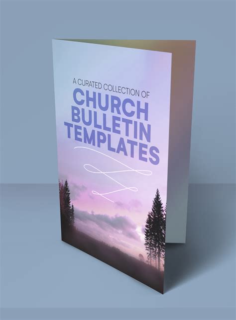curated collection  church bulletin templates creative market blog