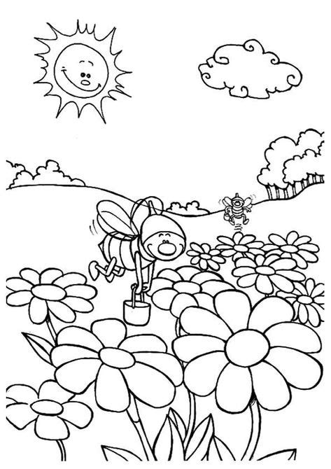 nature coloring pages  kindergarten  coloring pages