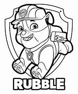 Paw Patrol Coloring Pages Rubble Clipartmag sketch template