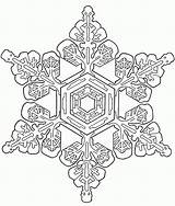 Snowflake Snowflakes Mandala Coloriage Adults Mandalas Symmetrical Doverpublications Dover Savoir sketch template