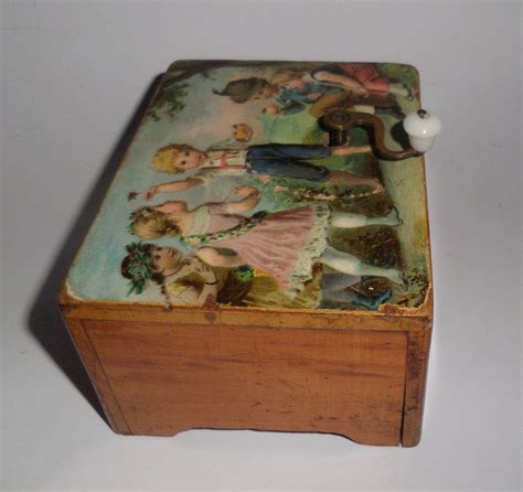 lovely antique musical box   theluckyblackcat  ruby lane