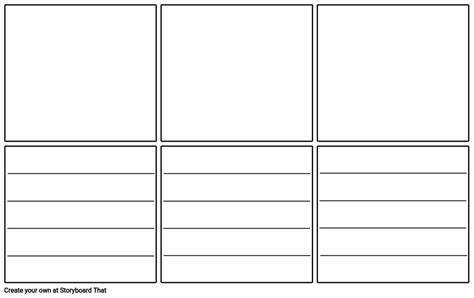 blank storyboard sheets