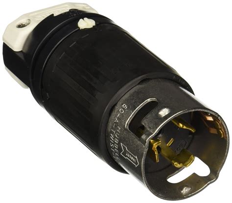 hubbell csc locking plug  amp  phase   pole  wire black white electronic