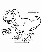 Coloring Rex Kids Pdf sketch template