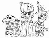 Halloween Coloring Costume Scary Pages Kids Costumes Printable Template Mask sketch template
