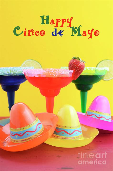 Happy Cinco De Mayo Colorful Party Theme Photograph By Milleflore Images