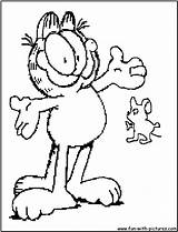 Garfield Coloring Pages Printable Color Print Colouring Fun sketch template