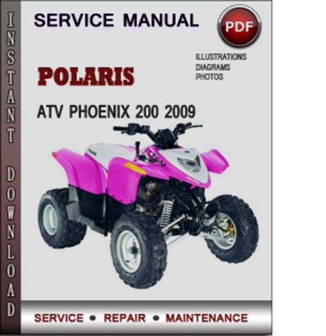 polaris atv phoenix   factory service repair manual   tradebit