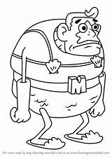 Mermaid Spongebob Man Draw Step Squarepants Drawing Drawingtutorials101 Cartoon sketch template