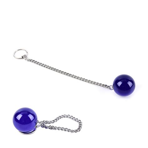 Party Favor Blue Glass Vaginal Ball Anal Beads Ball Toy Crystal Butt