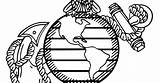 Marine Corps Seal Coloring Pages Template sketch template