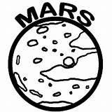 Mars Coloring Planet Pages Space Object Kids Bruno Color Silhouette Printable Getcolorings Getdrawings Colorluna sketch template