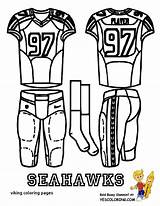 Coloring Pages Football Seahawks Jersey Seattle Drawing Printable Vikings Wilson Nfl Uniform Logo Basketball Russell Color Colouring Getcolorings Getdrawings Kids sketch template