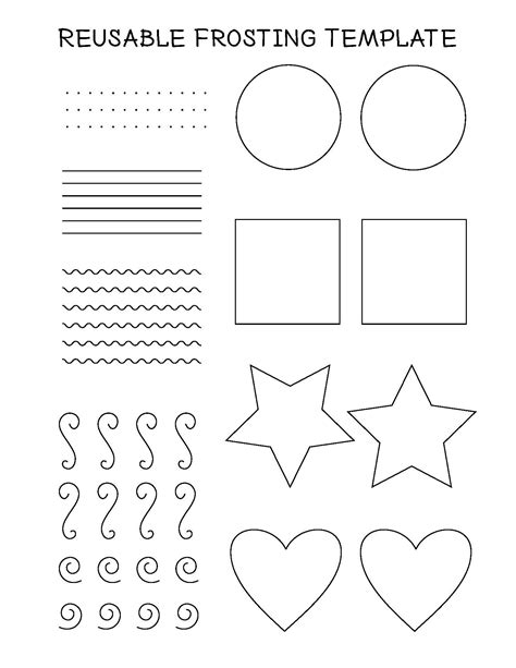 template  printable icing practice sheets printable templates