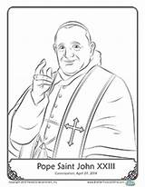 Pope Coloring Drawing Getcolorings Herald Store Pages Getdrawings Color sketch template