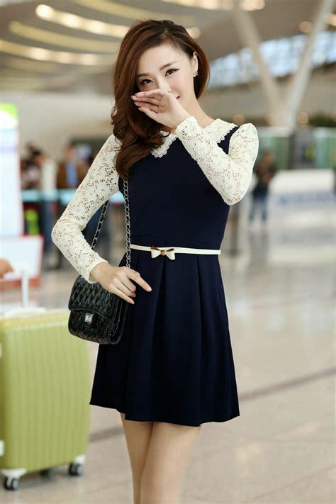 model baju wanita korea lengan panjang modis terbaru gaya masa kini