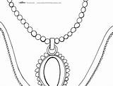 Coloring Necklace Printable Template Pages Princess Coolest Printables Sketch 600px 7kb sketch template