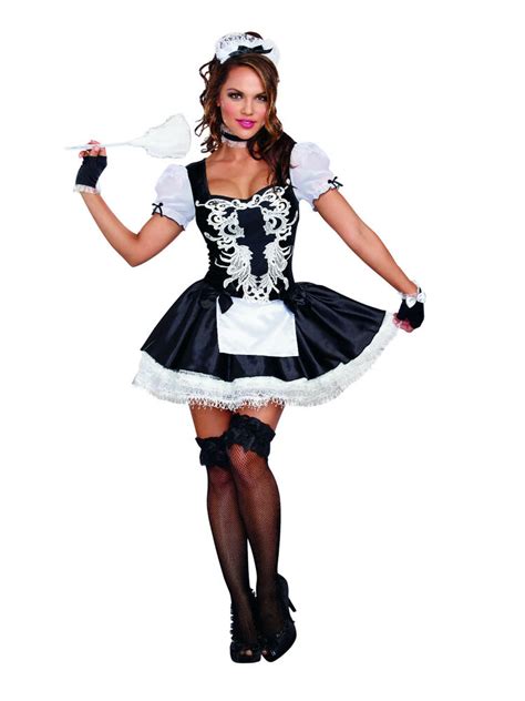 sexy dreamgirl adult women s halloween french kisses french maid costume ebay
