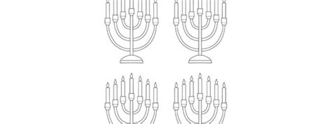 menorah template small