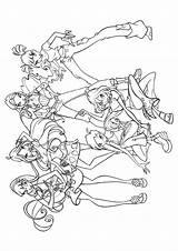Winx Club Coloring Pages Books Last sketch template