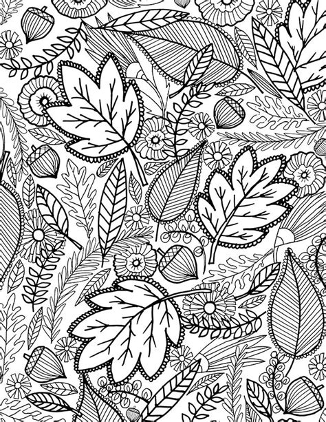 fall coloring pages  adults  coloring pages  kids