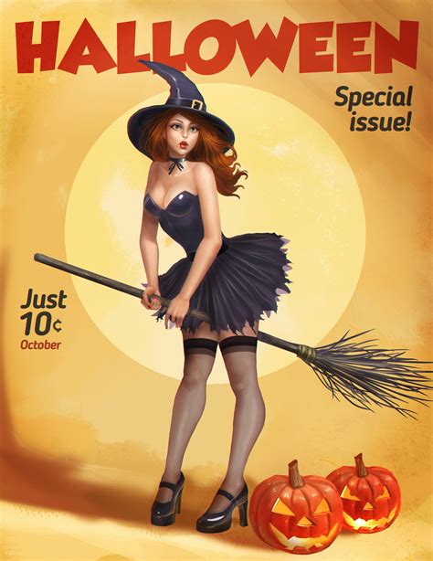 Witch Pin Up Clashing Pride
