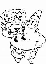 Spongebob Characters Outline Patrick Coloring Pages Transparent Cartoon Kids Drawings Sheets Drawing Cute Background Disney Choose Board Quality Citypng sketch template