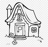 Drawing House Cottage Line Color Coloring Cartoon Vector Book Fill Pngfind Flower Vhv sketch template