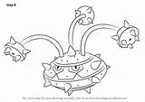 Ferrothorn Pokemon Draw Step Drawing Tutorials sketch template