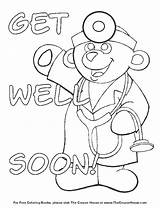 Soon Well Coloring Cards Pages Printable Kids Better Color Feel Card Sheets Cool Print Google Colouring Bear Doctor Boys Class sketch template