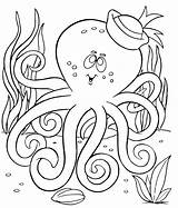 Octopus Coloring Pages Printable Preschool Worksheets Kindergarten Colouring Enjoyable Homework Includes Section Age Every sketch template