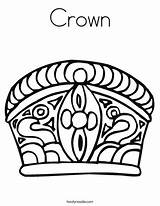 Crown Coloring Queen Getdrawings sketch template