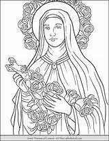 Therese Lisieux Theresa Sainte Thecatholickid Benedict sketch template