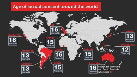 what are the ages of sexual consent around the world sbs italian
