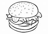 Coloring Pages Meat Food Getcolorings sketch template