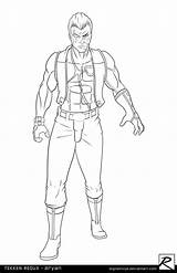 Bryan Tekken Digitalninja sketch template