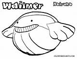 Pokemon Wailmer Coloring Pages Good sketch template